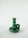 ceramic candle holder, Green & Gold, 1960