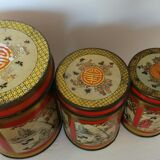 Set de 3 anciennes boites à thé