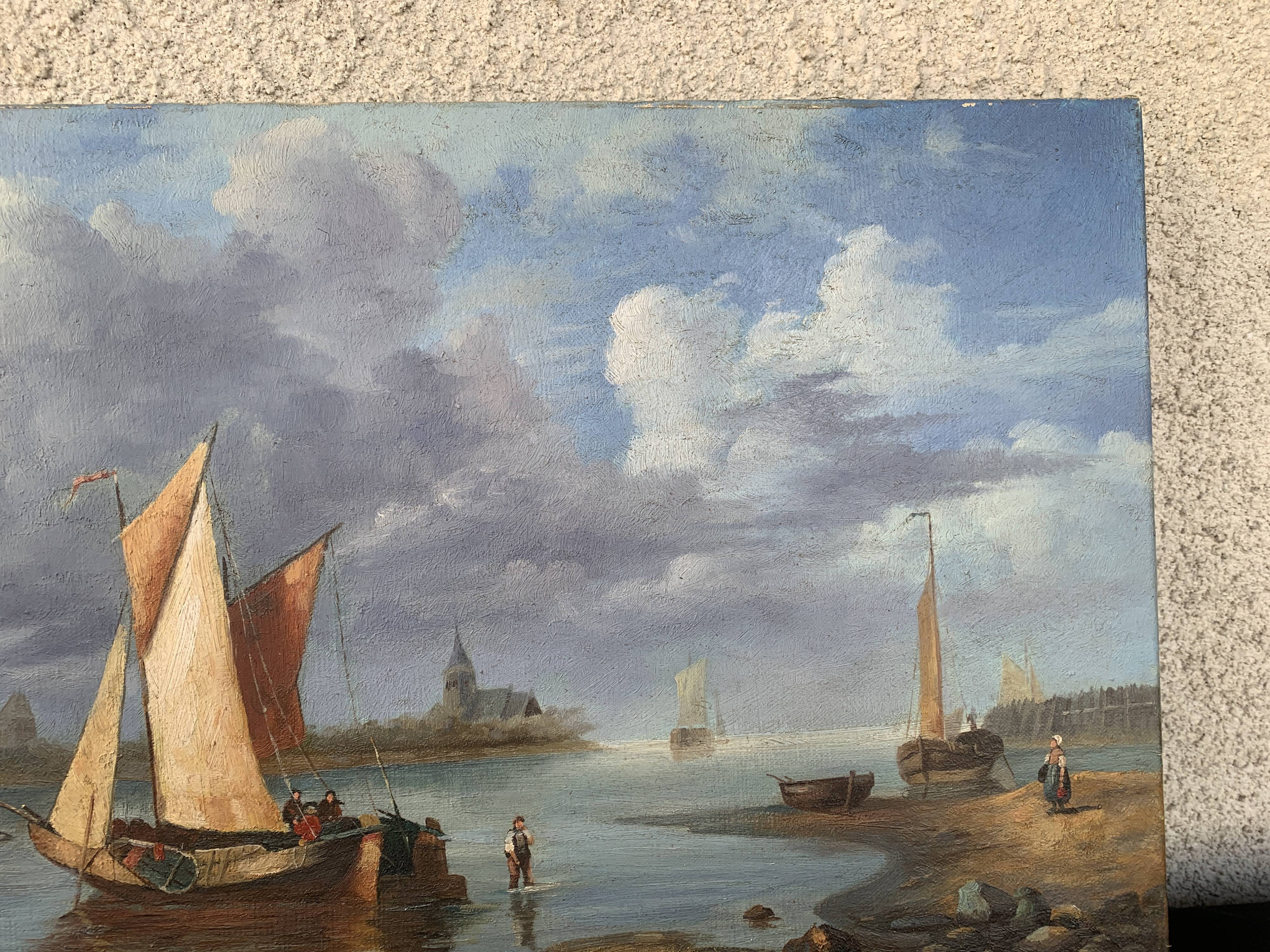 Beautiful painting Marine E. Guilleux