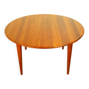 Coffee table, solid teak, vintage from the 60s