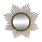 Miroir soleil en fer forgé