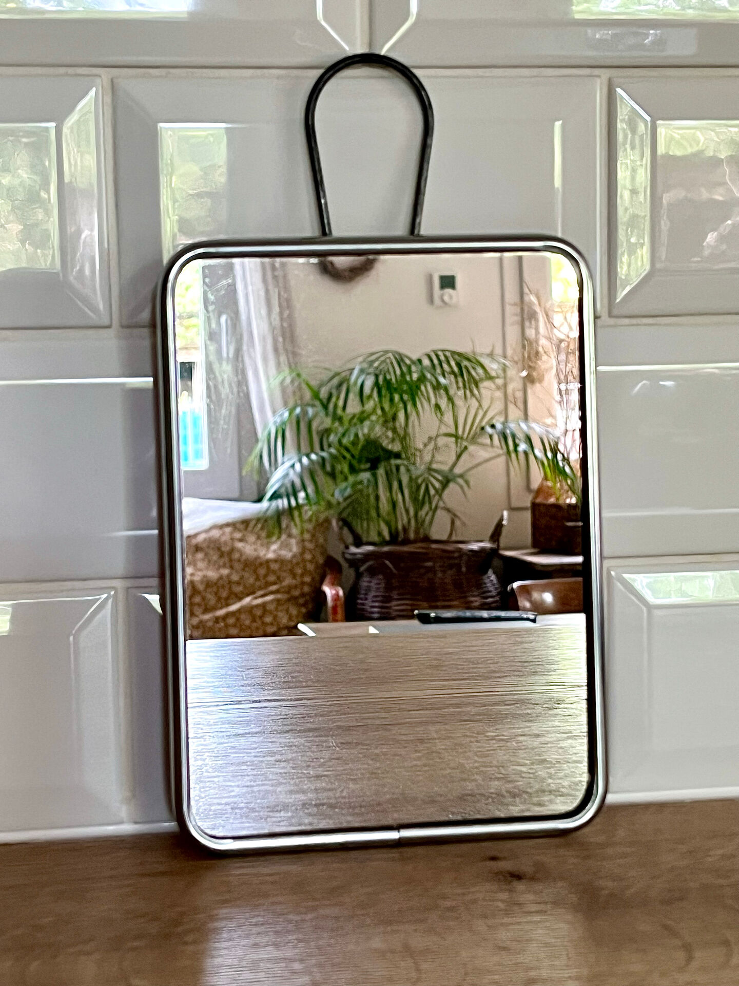 Small barber's mirror