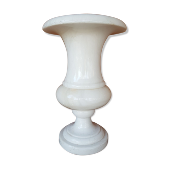 Vase médicis en marbre blanc