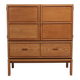 Decorative 'N-Line' bar cabinet in oak by P&J Neirinck, 1968