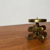 Vintage brutalist bronze chandelier by Gallo, 1970s.