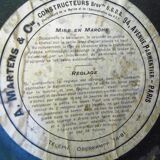 Station or administration clock early xxth a. martens & cie functional