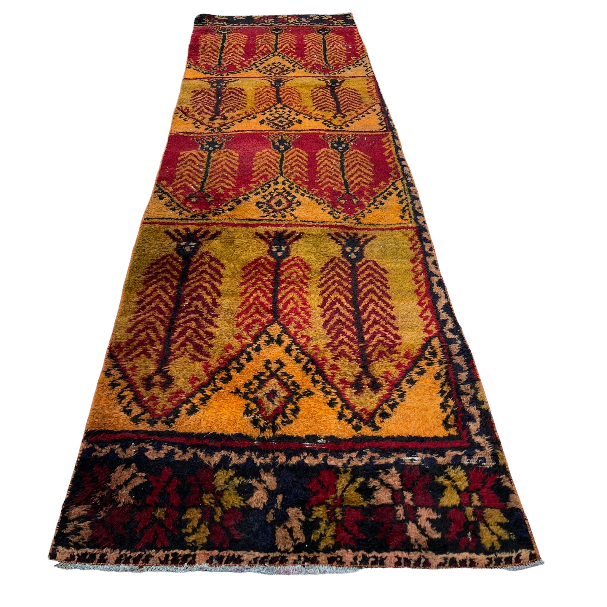 Vintage turkish rug runner, 320 x 90 cm