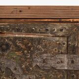Coffre ancien patiné vert olive (c.1920) #53
