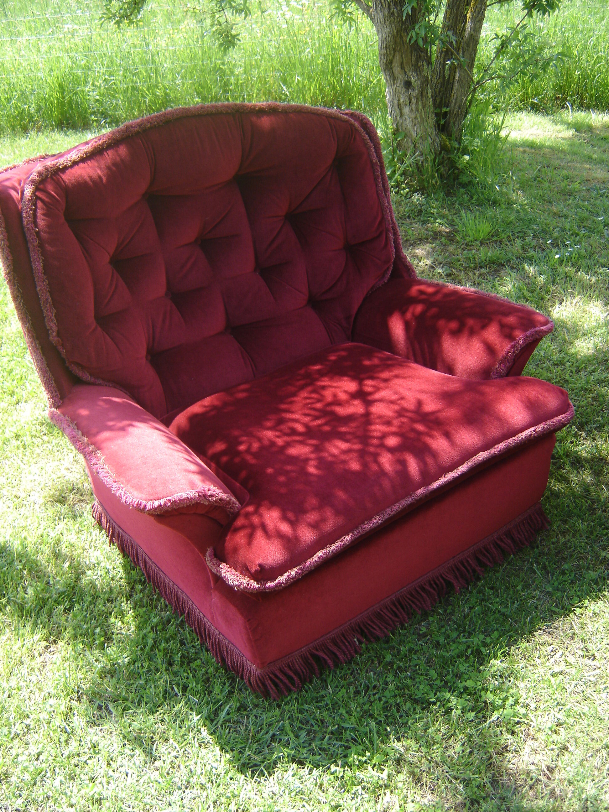 Pair of velvet chair