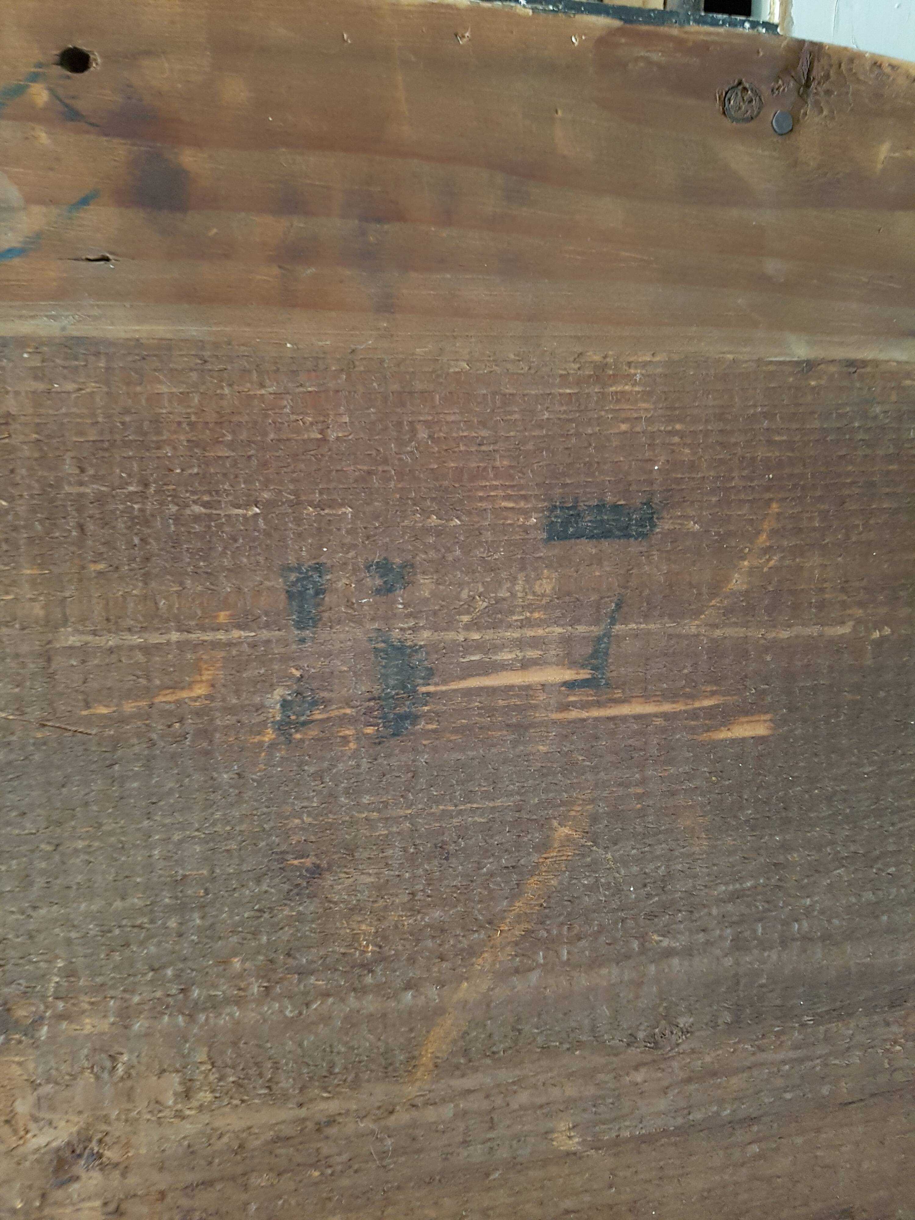 Black mirror Louis Philippe style, 104x79 cm