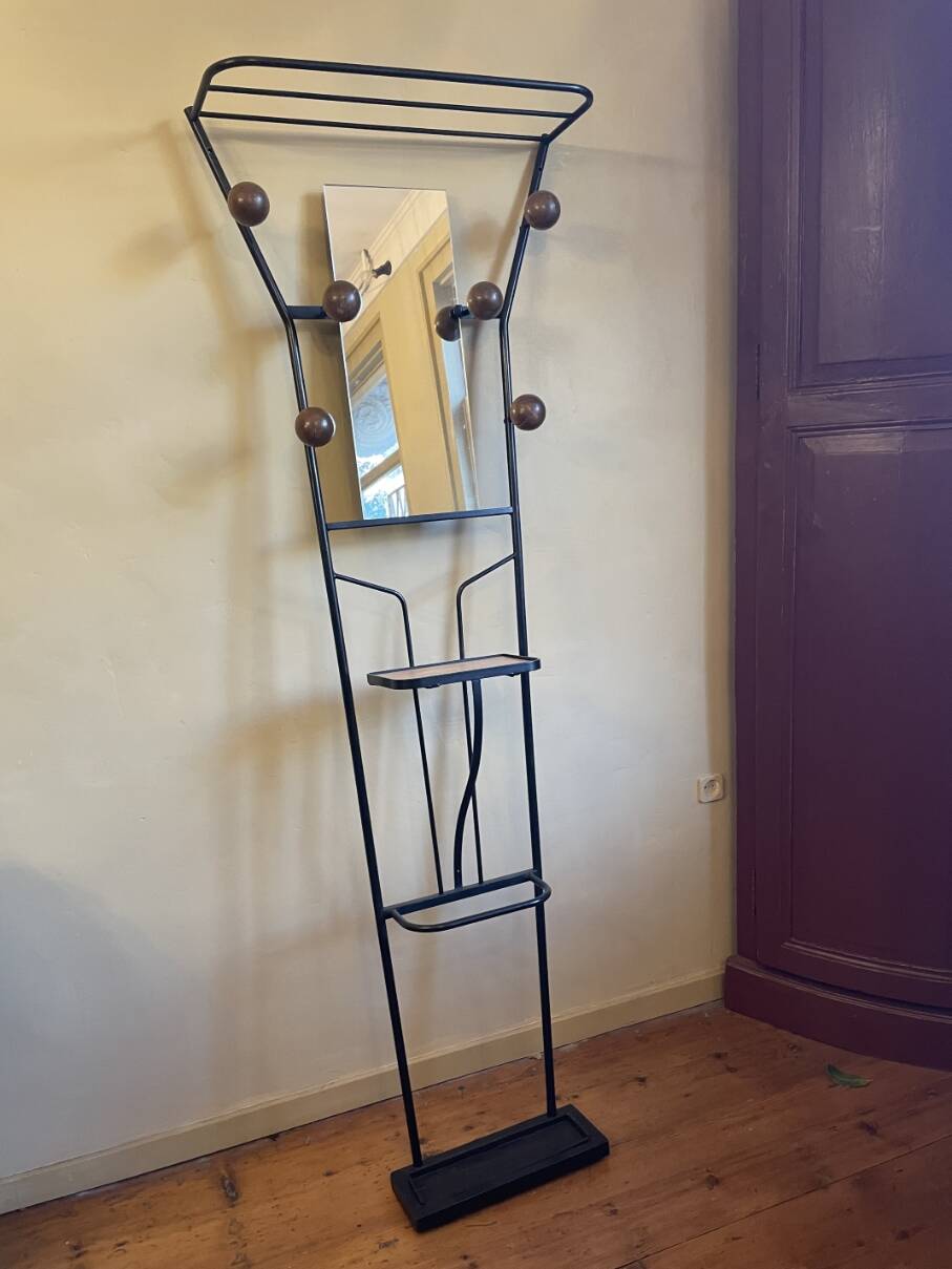 Wall coat rack Coat rack Design Roger Ferraud Vintage