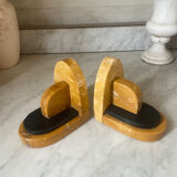 Pair of Art Deco marble bookends