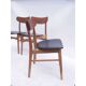 Set of 4 Frastrup chairs in teak oak.