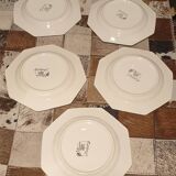 5 Johnson brothers plates