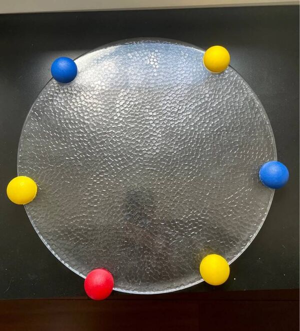 Plat IVV ''Luna'' multi boules - Design Vintage 80s - Rare