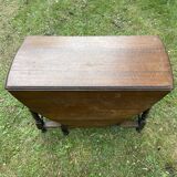 17th century style oval folding oak table