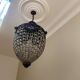 Antique Belgium Beaded Acorn Chandelier