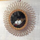 Rattan sun mirror – 50s/60s