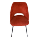 Red furry chair