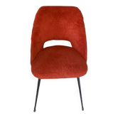 Red furry chair