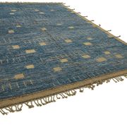 Handmade Turkish One of a Kind 281 cm x 380 cm Blue Wool Carpet