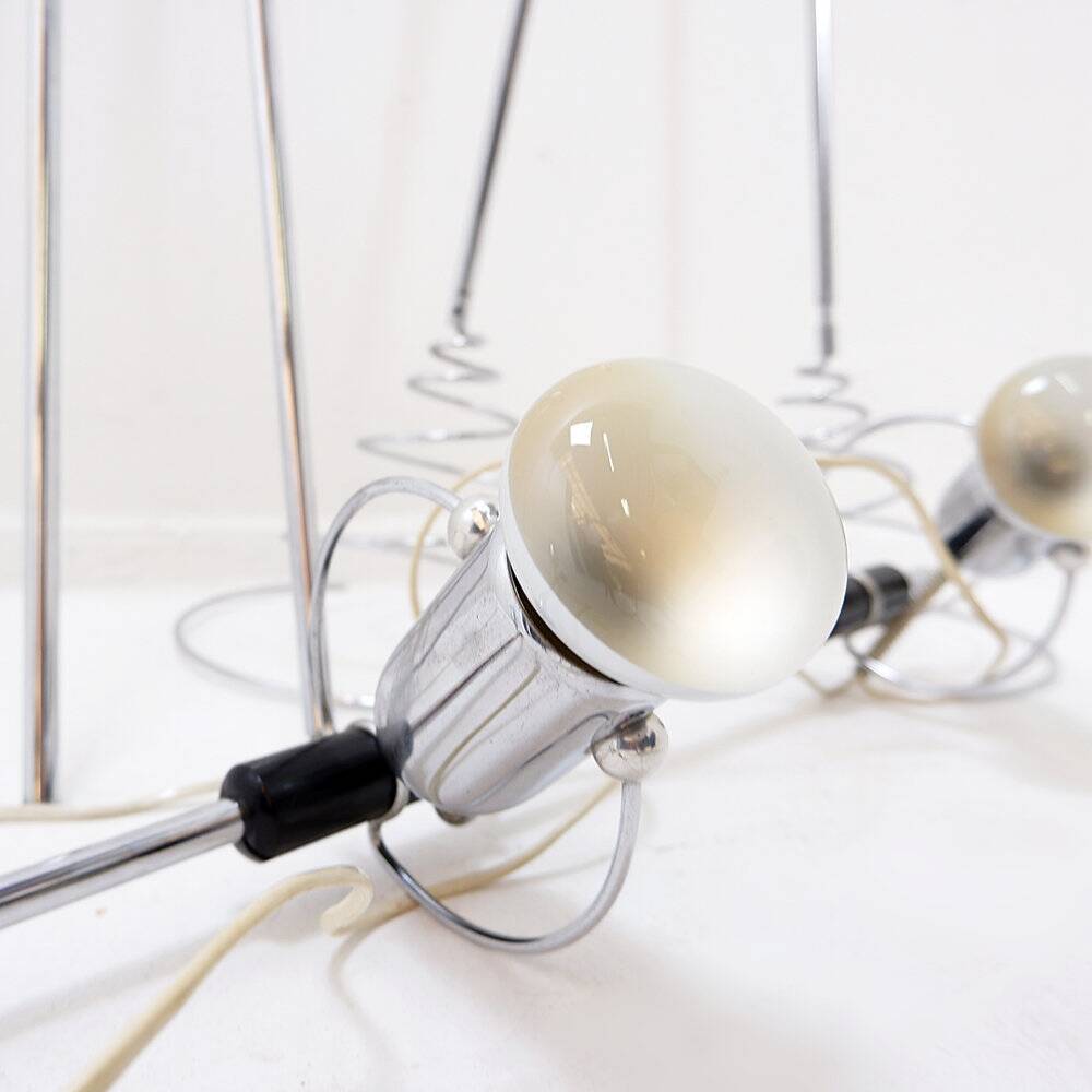 "Cielo-Terra" chrome floor lamp adjustable by Francesco Fois for Reggiani, 1960s