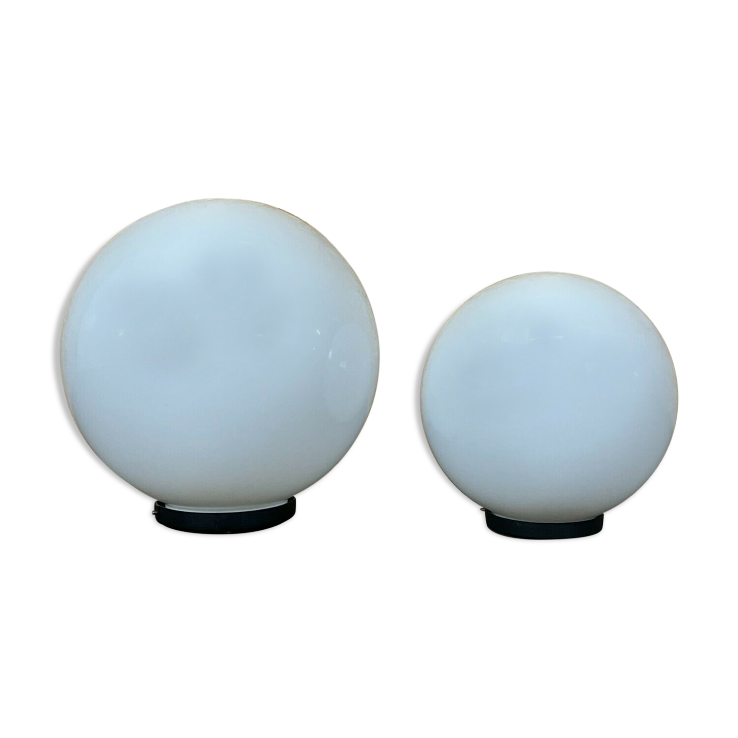 2x 60s 70s ball lamp floor lamp Acrilico PMMA Made in Italy Design 60s