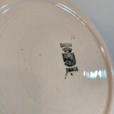 Ensemble de service assiettes et plat Digoin rose pâle