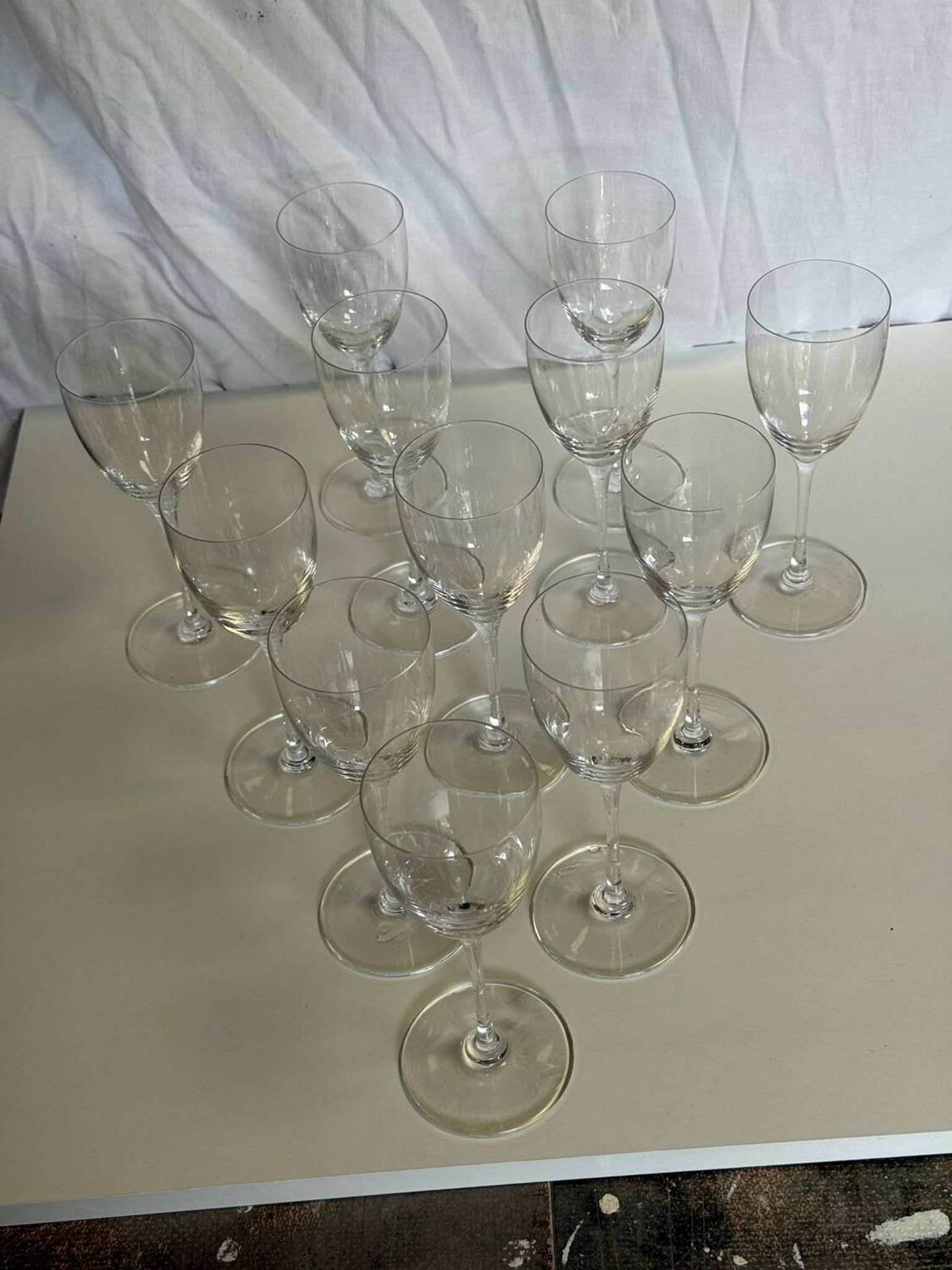 Verres à pieds en cristal Saint Louis