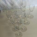 Saint Louis crystal stemmed glasses