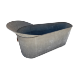 Ancient zinc bathtub 1900 -1m40