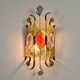 Mid-Century Italian Brutalist Murano Longobard for Poliarte Wall Lamp Sconce , 1980s