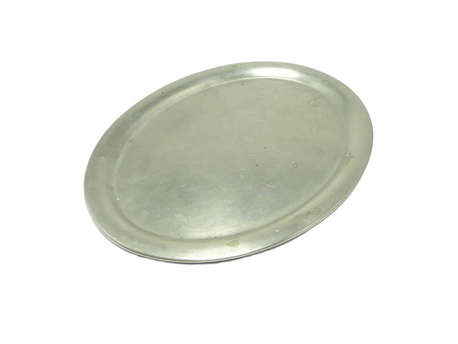 Restaurant tray, minimalism, silver-plated alpaca, Poland, 1920s.