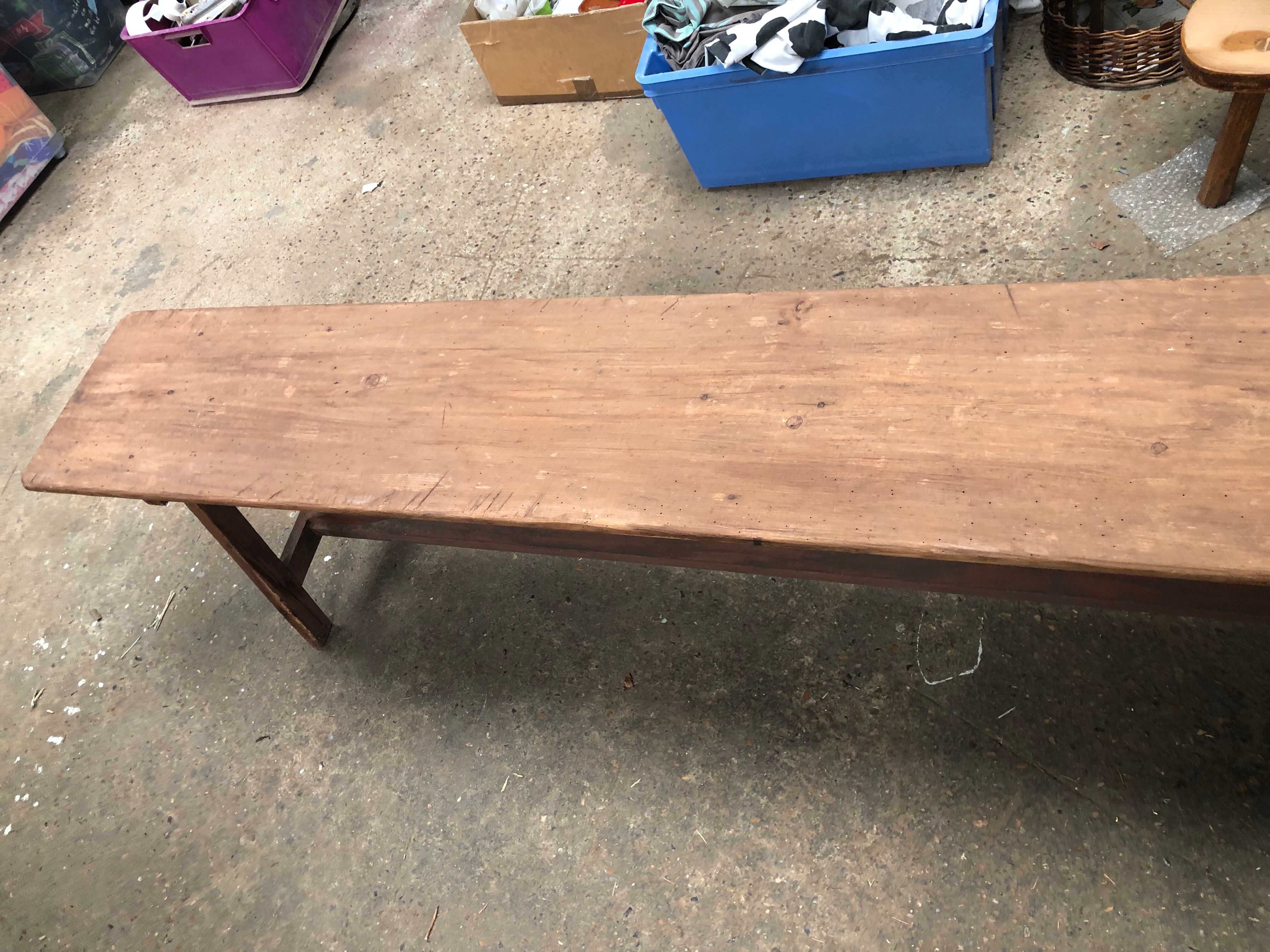 Vintage wooden bench