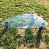 Table basse verre Murano design Maurice Barilone