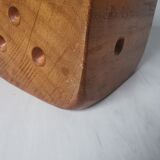 Carved wood dice