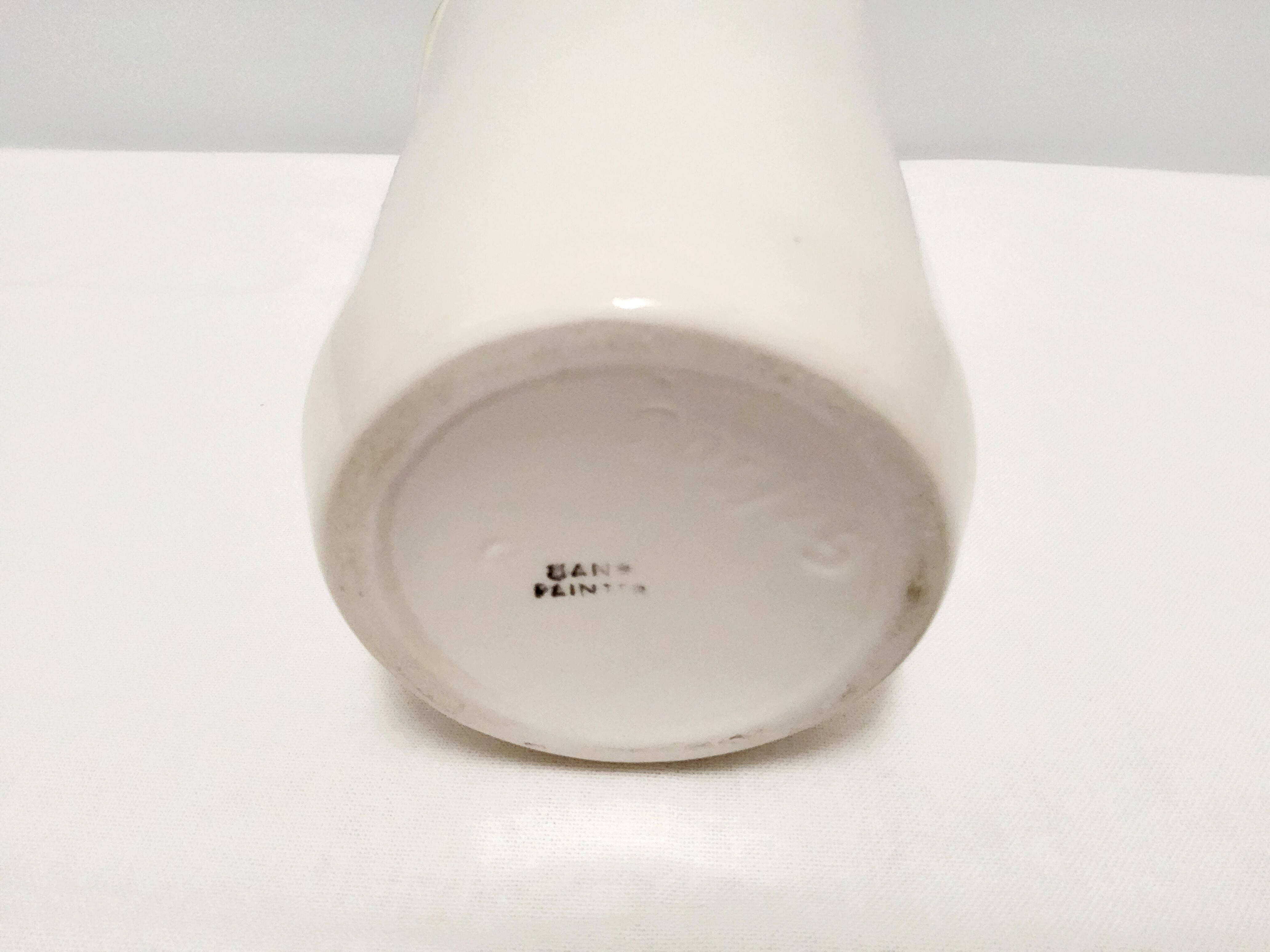 Hand-painted slip vase