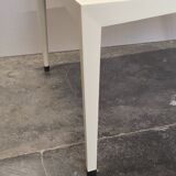 Valzania Edition ivory lacquered coffee table with ebony base