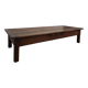 Rustic farmhouse coffee table with two drawers, solid oak, 19th century - 1.97m
