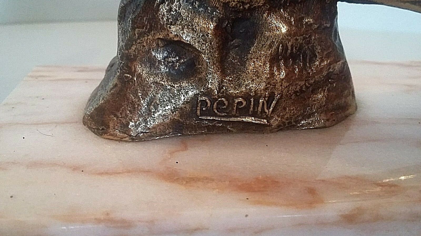 Pair of art deco swallows bookends