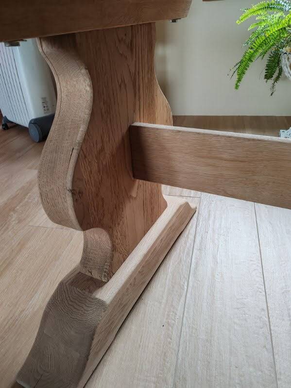 Monastery table in aeorogumed oak