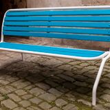 Restored 60s folding garden bench