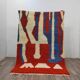 Off-white Moroccan rug with colorful patterns, 200cm x 300cm