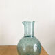 Blue bubbled glass decanter