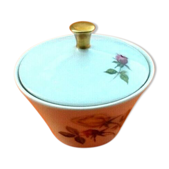 1950s Sucrier Porcelaine Altesse de Vercor N° 42 Floral decoration