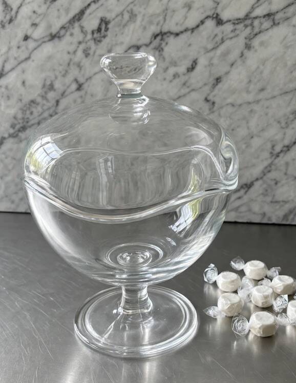 Turkish glass bonbonnière