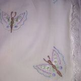 Embroidered child pillow or cushion cover