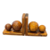 Supports de livres en bois vintage français