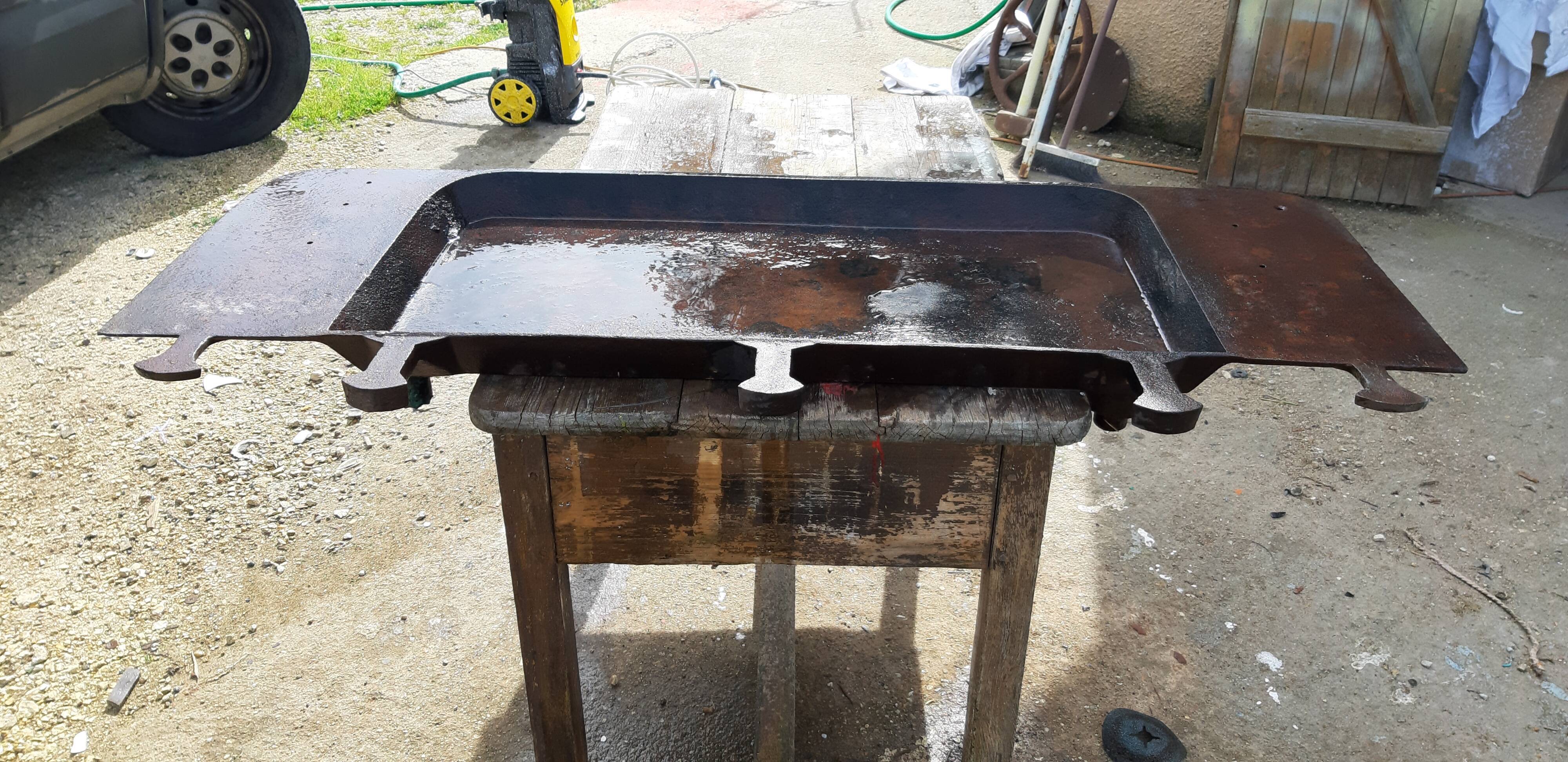 Industrial garage cast iron sink