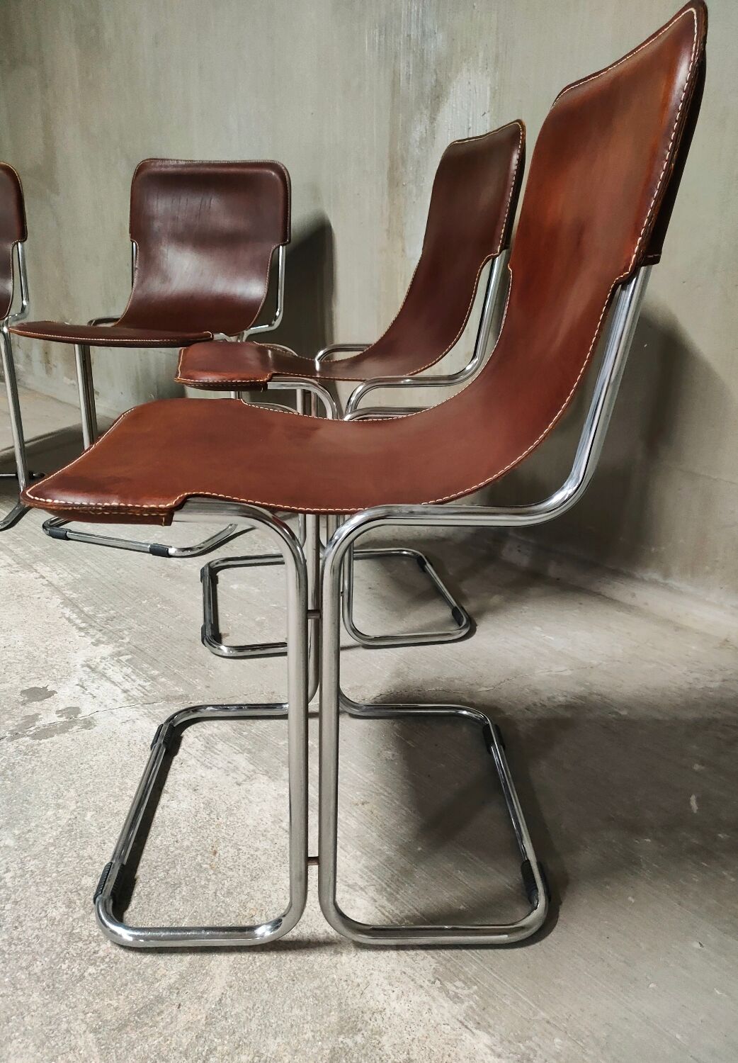 4 dining chairs model Calla by Antonio Ari Colombo for Arflex